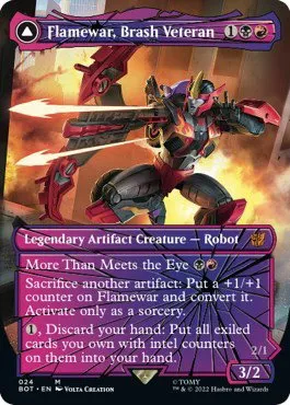 Flamewar, Brash Veteran - Foil