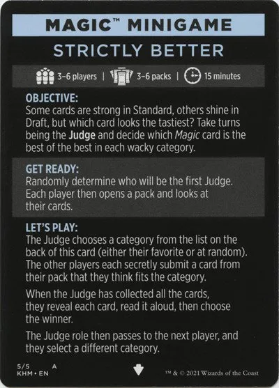Magic Minigame: Strictly Better - Normal Magic Minigame Strictly