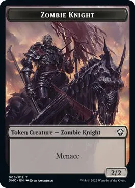 Zombie Knight // Goblin Double-Sided Token
