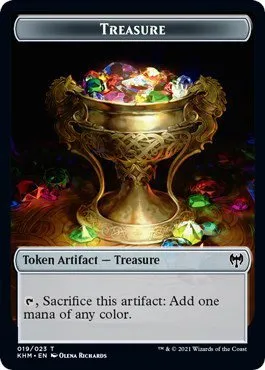 Treasure // Dragon Double-Sided Token