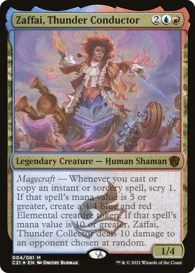 Zaffai, Thunder Conductor (Display Commander) - Thick Stock - Display Commander