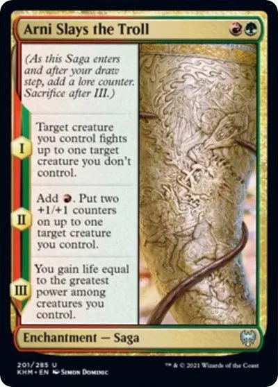 Arni Slays the Troll - Foil