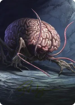 Intellect Devourer Art Card - Gold Stamped Signature