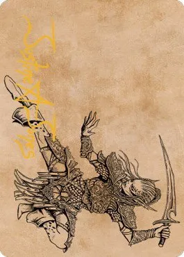 Lae'zel, Vlaakith's Champion Art Card - Gold Stamped Signature