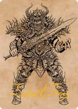Sarevok, Deathbringer Art Card - Gold Stamped Signature