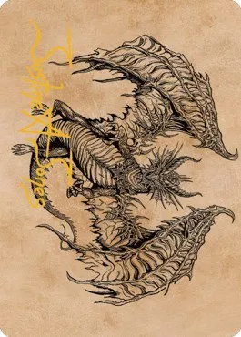 Ganax, Astral Hunter Art Card - Gold Stamped Signature