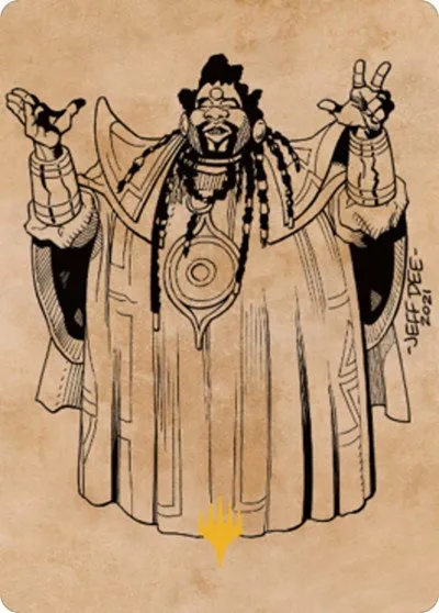 Alaundo the Seer Art Card - Gold Stamped