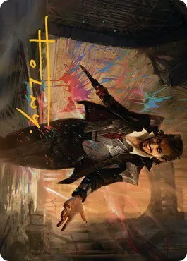 Anhelo, the Painter Art Card - Gold Stamped Signature