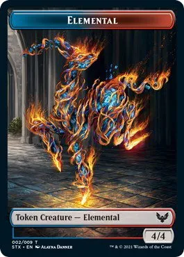 Elemental (2) // Treasure (7) Double-Sided Token - Foil