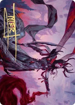 Drana, the Last Bloodchief Art Card - Gold Stamped Signature