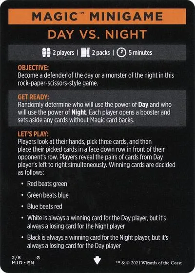 Magic Minigame: Day Vs. Night - Normal Magic Minigame Day Vs N