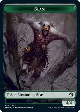 Beast // Spider (011) Double-Sided Token