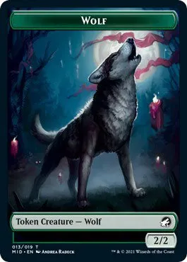 Wolf // Spider Double-Sided Token - Foil