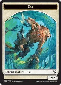 Cat // Soldier Double-Sided Token