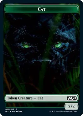 Cat (011) // Dog Double-Sided Token - Foil Cat 011 Dog Double Sided 
