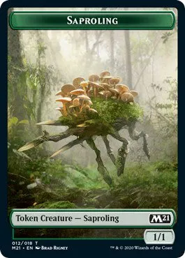 Saproling // Zombie Double-sided Token - Foil Saproling Zombie Double S