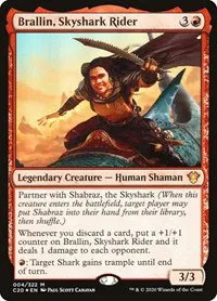 Brallin, Skyshark Rider - Foil