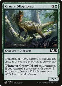 Ornery Dilophosaur - Foil