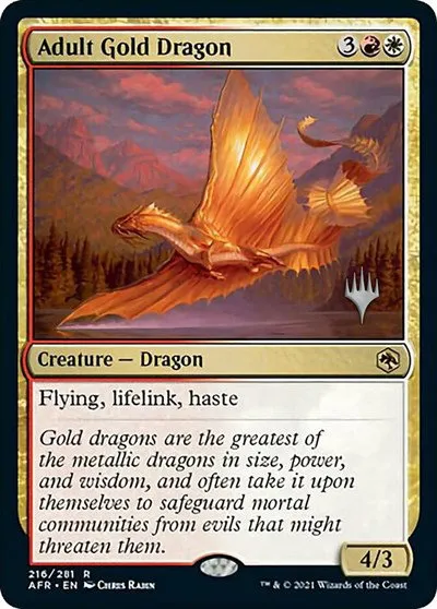 Adult Gold Dragon - Foil