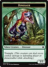 Dinosaur // Treasure (008) Double-Sided Token
