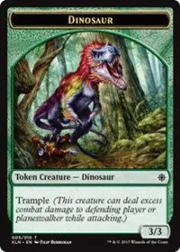 Dinosaur // Treasure (009) Double-Sided Token