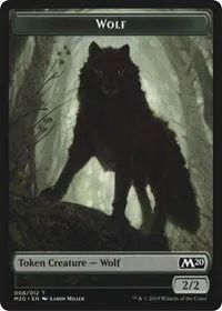 Zombie // Wolf Double-Sided Token