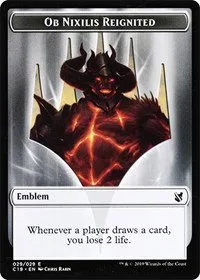 Emblem - Ob Nixilis Reignited // Zombie (010) Double-Sided Token