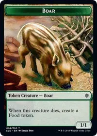 Boar // Food (017) Double-Sided Token