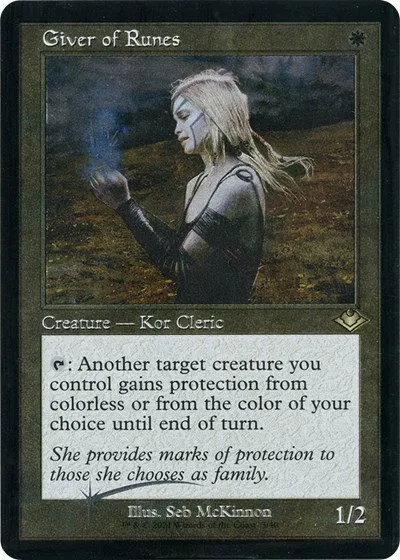 Giver of Runes - Retro Frame Foil Etched