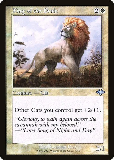 King of the Pride - Retro Frame