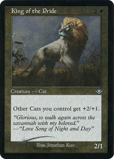 King of the Pride - Retro Frame Foil Etched
