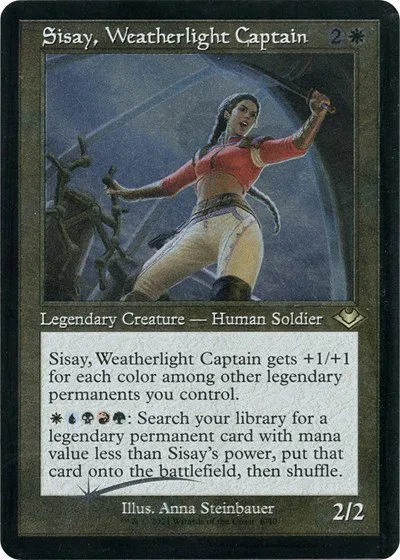 Sisay, Weatherlight Captain - Retro Frame Foil Etched