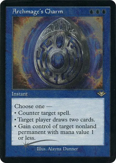 Archmage's Charm - Retro Frame Foil Etched