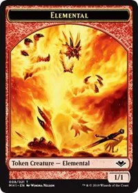 Elemental (008) // Golem Double-Sided Token