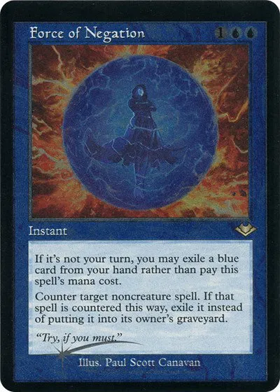 Force of Negation - Retro Frame Foil Etched