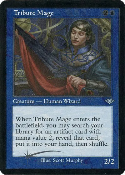 Tribute Mage - Retro Frame Foil Etched