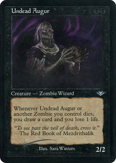 Undead Augur - Retro Frame Foil Etched