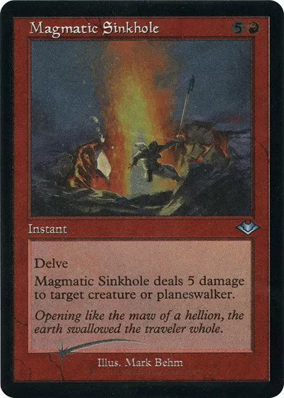 Magmatic Sinkhole - Retro Frame Foil Etched