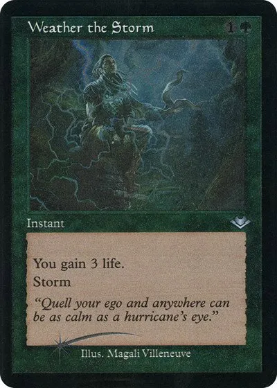 Weather the Storm - Retro Frame Foil Etched