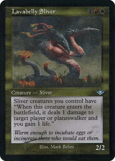 Lavabelly Sliver - Retro Frame Foil Etched