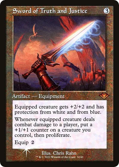 Sword of Truth and Justice - Retro Frame