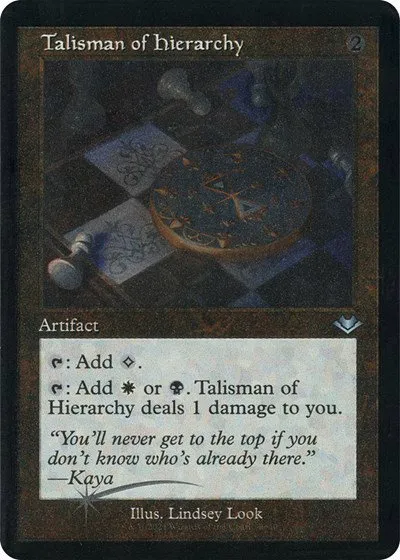 Talisman of Hierarchy - Retro Frame Foil Etched