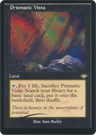 Prismatic Vista - Retro Frame Foil Etched