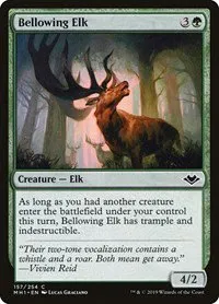 Bellowing Elk - Foil
