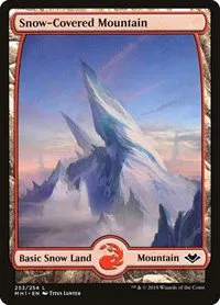 Snow-Covered Mountain - Foil