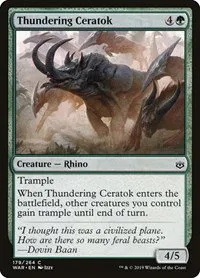 Thundering Ceratok - Foil