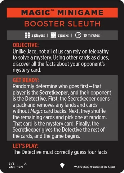 Magic Minigame: Booster Sleuth - Normal Magic Minigame Booster 