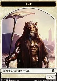 Cat // Cat Warrior Double-Sided Token