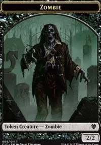 Zombie // Gold Double-Sided Token