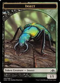 Insect // Saproling Double-Sided Token
